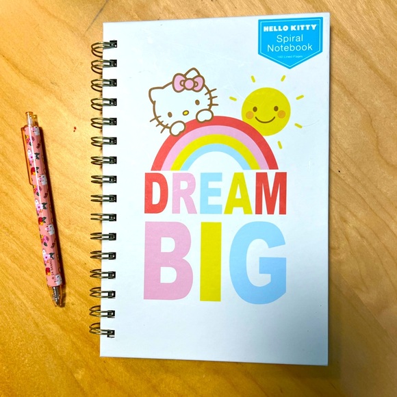 Hello kitty spiral notebook and pen - Picture 1 of 3